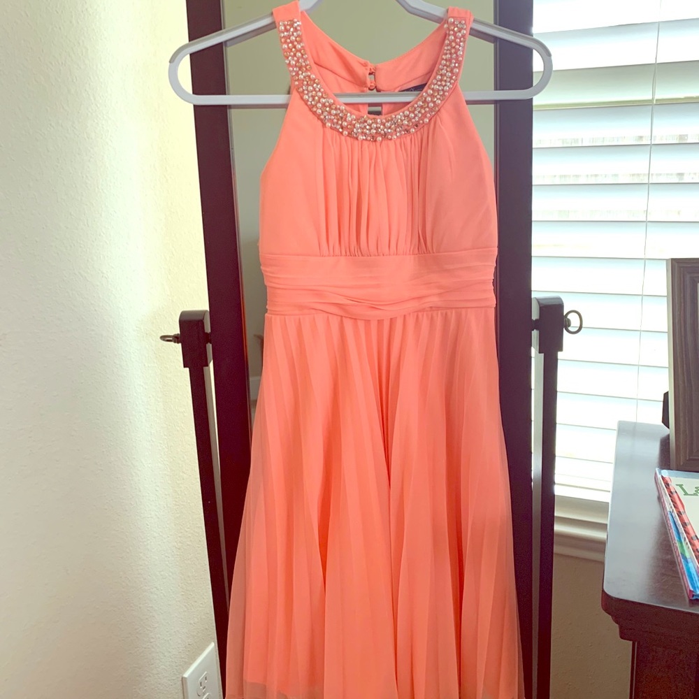 Coral Xtraordinary Halter Neck Dress